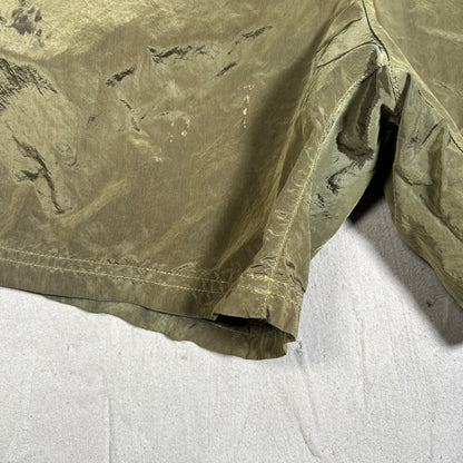 Stone Island Olive Green Nylon Shorts Size XXL USED x17869