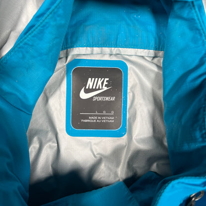 Nike NSW Light Blue Zip Up Jacket Size Large USED v19689