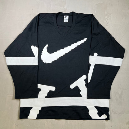Nike NSW Club Hockey Black Longsleeve Jersey Size Medium USED v19738