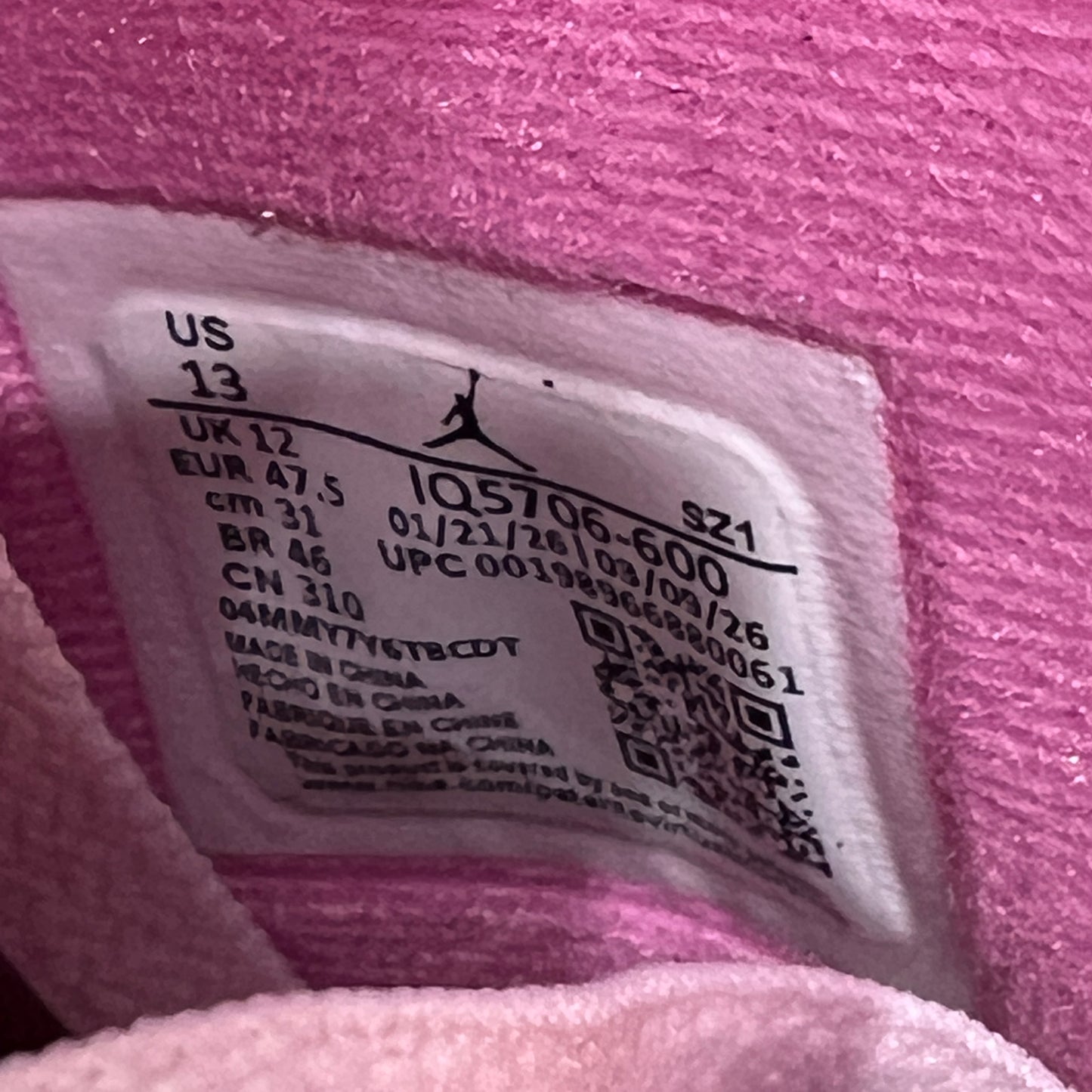 Jordan 6 Awake NY Playful Pink (2026) Size 13 NEW s23260