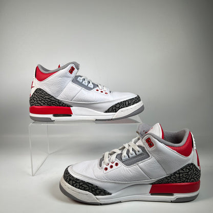 Jordan 3 Fire Red (2022) Size 7Y USED s22817