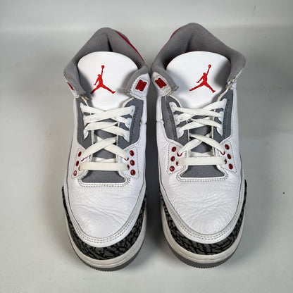 Jordan 3 Fire Red (2022) Size 7Y USED s22817