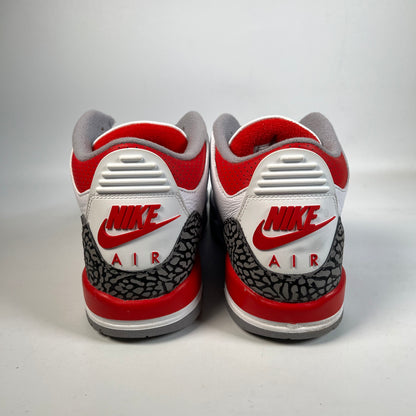 Jordan 3 Fire Red (2022) Size 7Y USED s22817