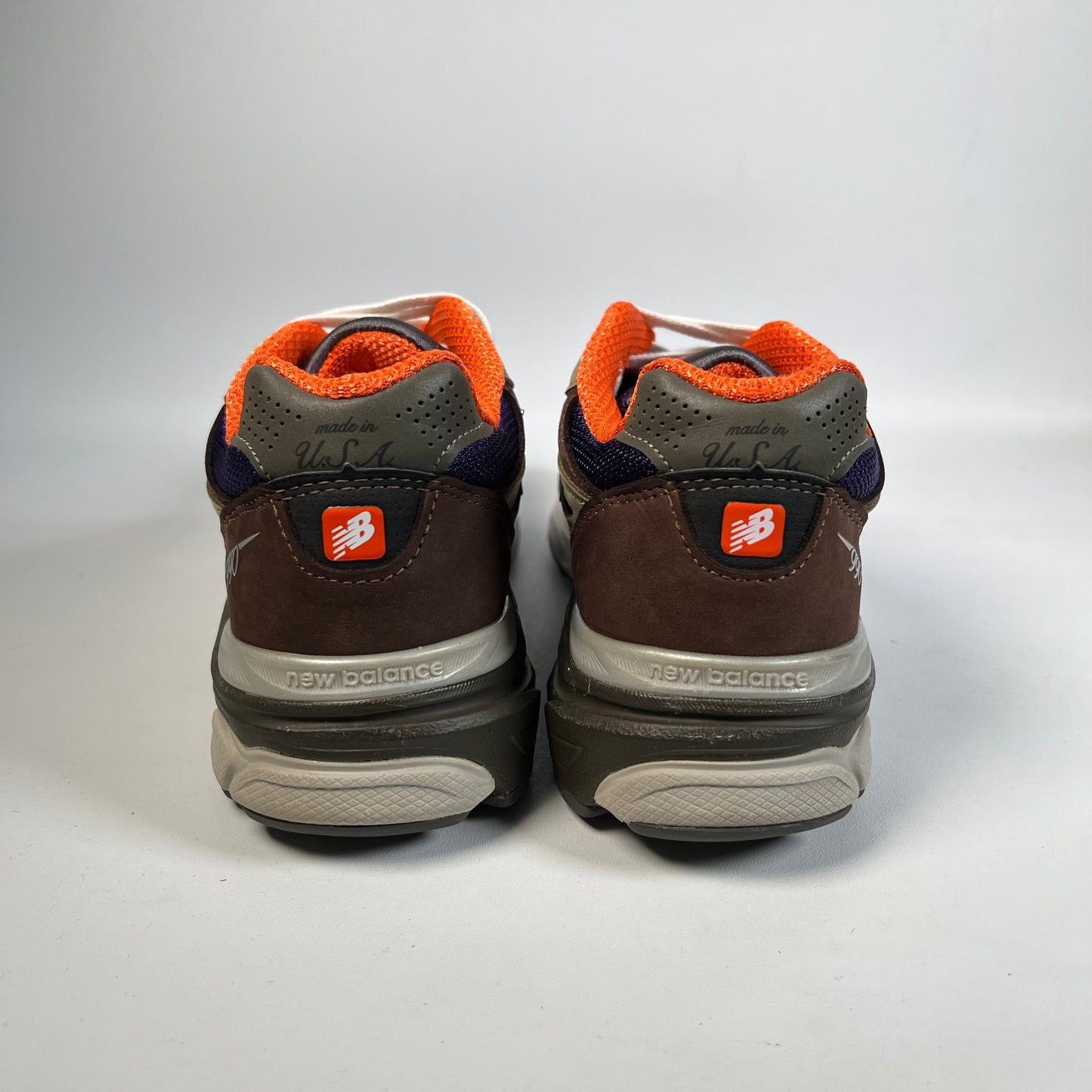 New Balance 990v3 MiUSA Teddy Santis Khaki Orange (2023) Size 8.5 USED s22787