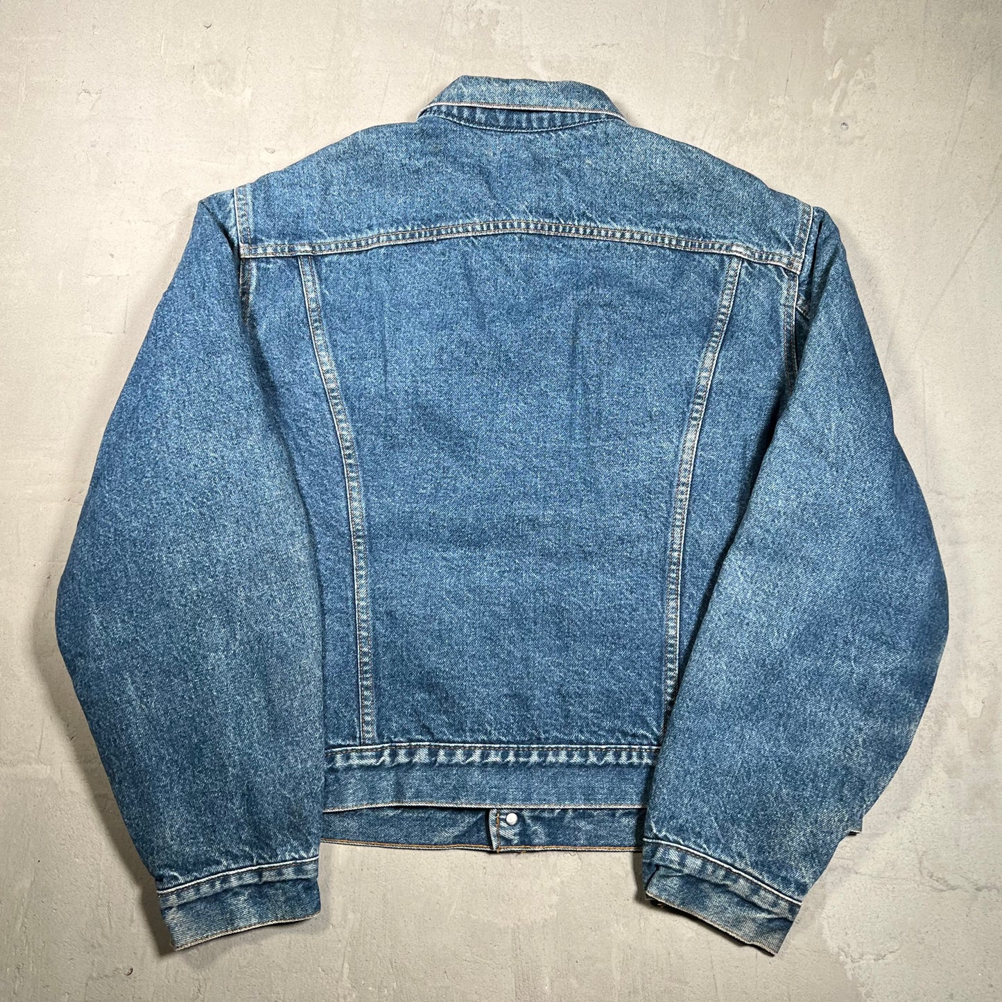 1980s Levis Denim Trucker Blanket Lining Blue Jean Jacket Size Large USED v19764