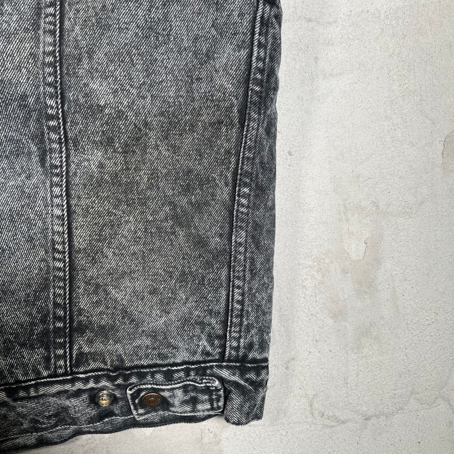 1980s Levis Acid Washed White Sherpa Lining Jean Jacket Size Large USED v19765