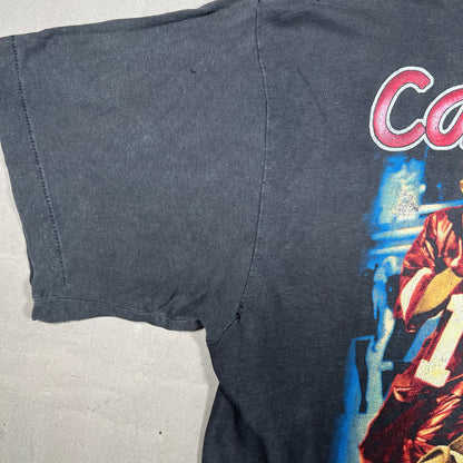 1990s Puff Daddy P Diddy Hold Me Down Rap Style Washed Black Tee Size XL USED v19760