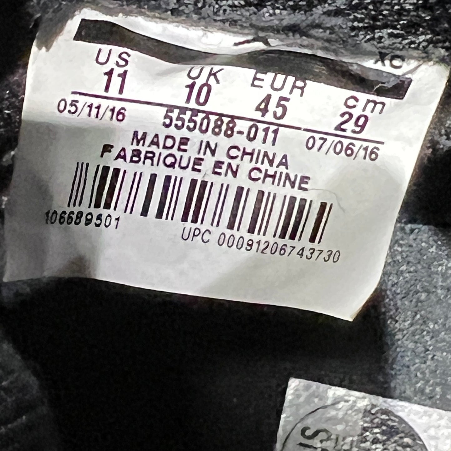Jordan 1 High Yin Yang Black (2016) Size 11 USED s23229