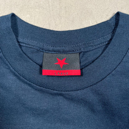 Y2K Serial Killers Pope Leo XIV "Pimp Daddy" Navy Tee Size Large USED v19766