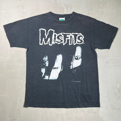 2002 Misfits Face of Fear Black Tee Size Medium USED v19772