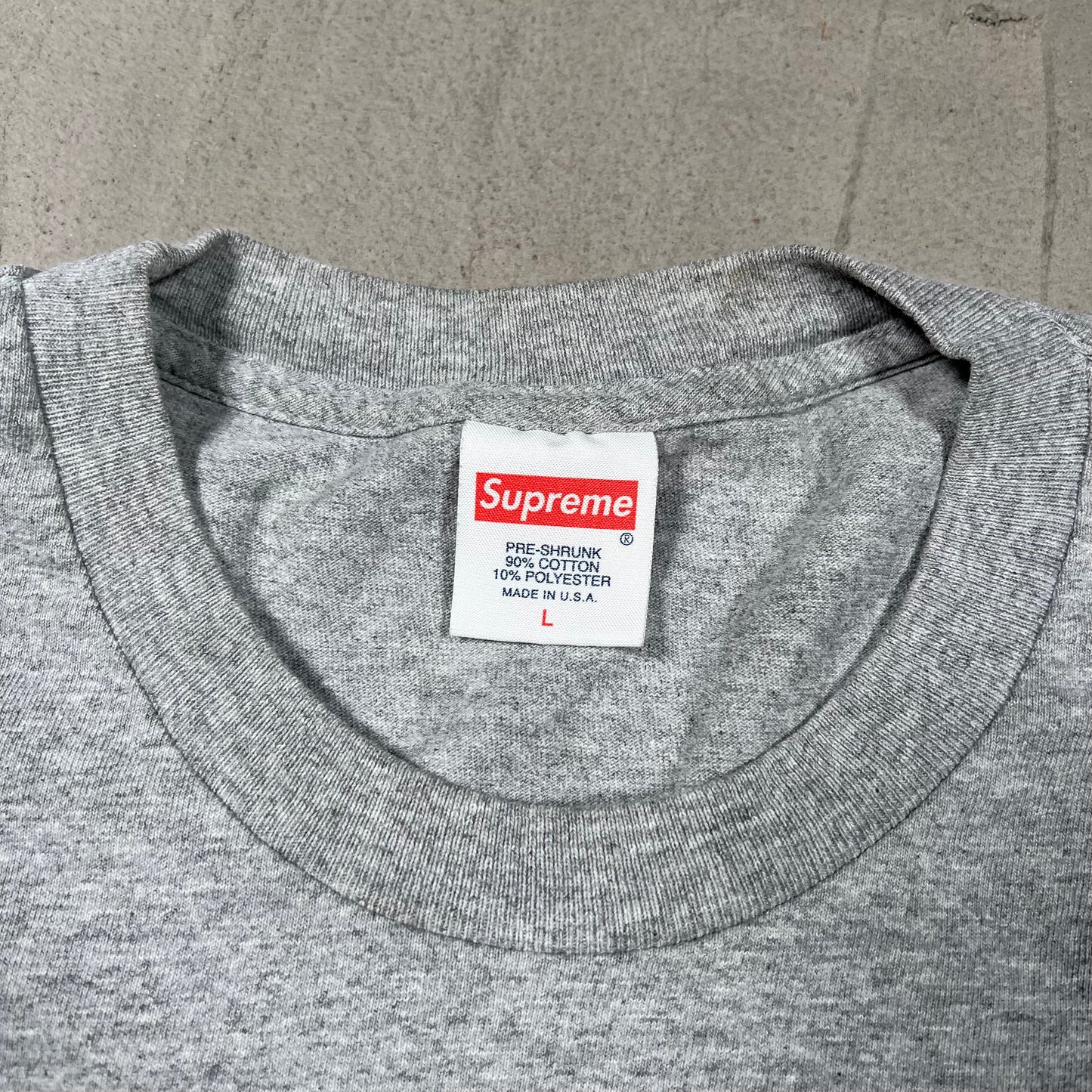 2015 Supreme Child of Hell Grey Tee Size Large USED x17899