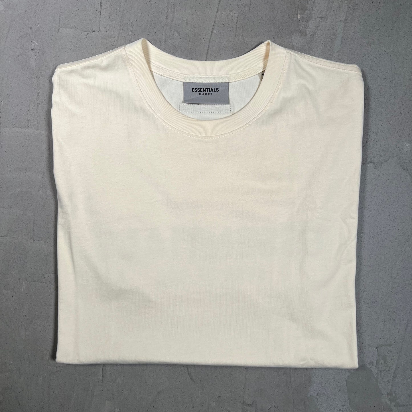 Fear of God FOG Essentials Cream Tee Size Medium USED x17900