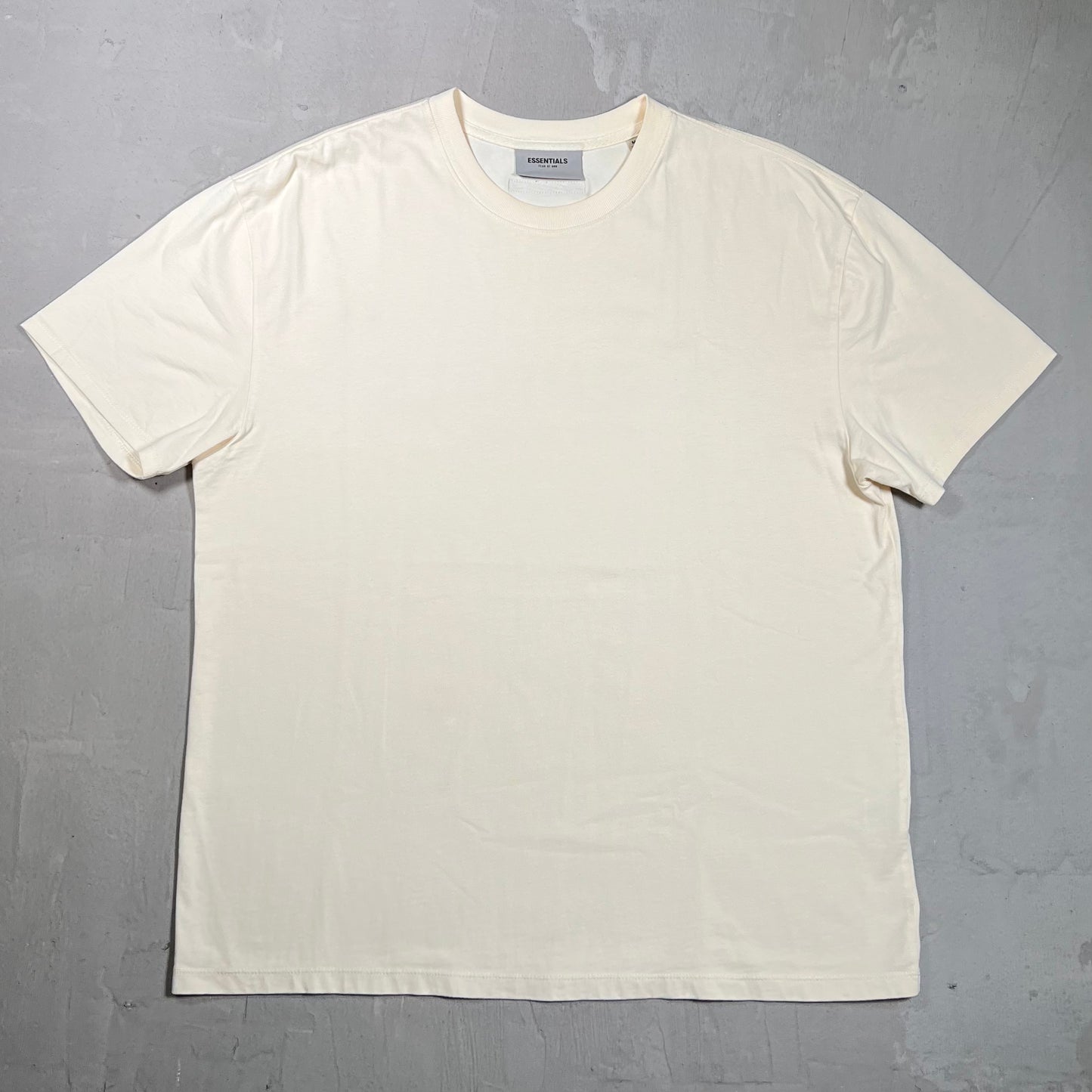 Fear of God FOG Essentials Cream Tee Size Medium USED x17900
