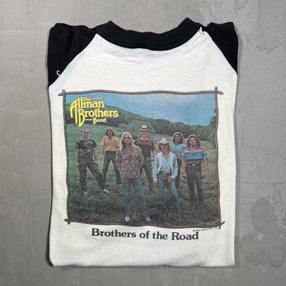 1981 The Allman Brothers Band World Tour Ragland On The Road White Longsleeve Size Large USED v19769
