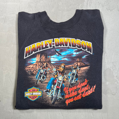 1987 Harley Davidson Rodneys Cycle House Black Crewneck Size XL USED v19781