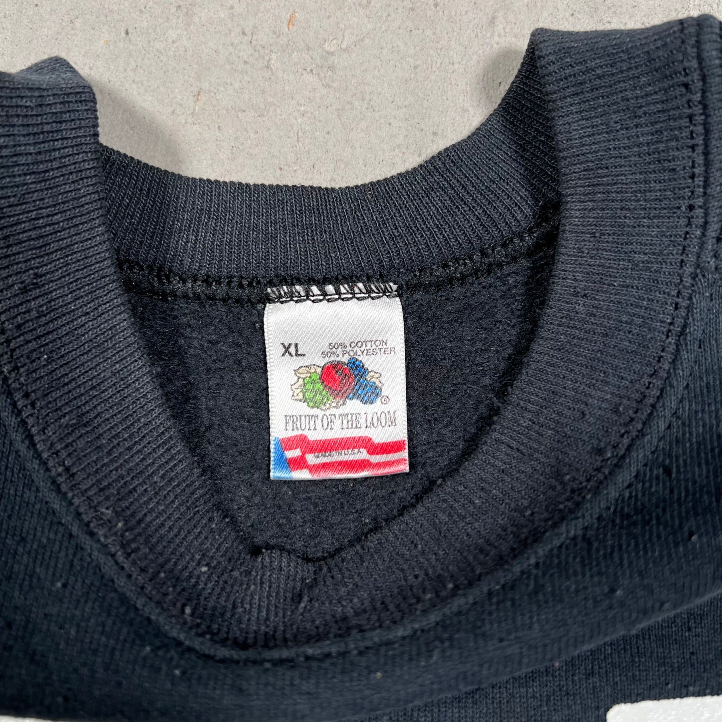 1990s Malcolm X Big Print Black Crewneck Size XL USED v19780