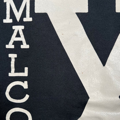 1990s Malcolm X Big Print Black Crewneck Size XL USED v19780