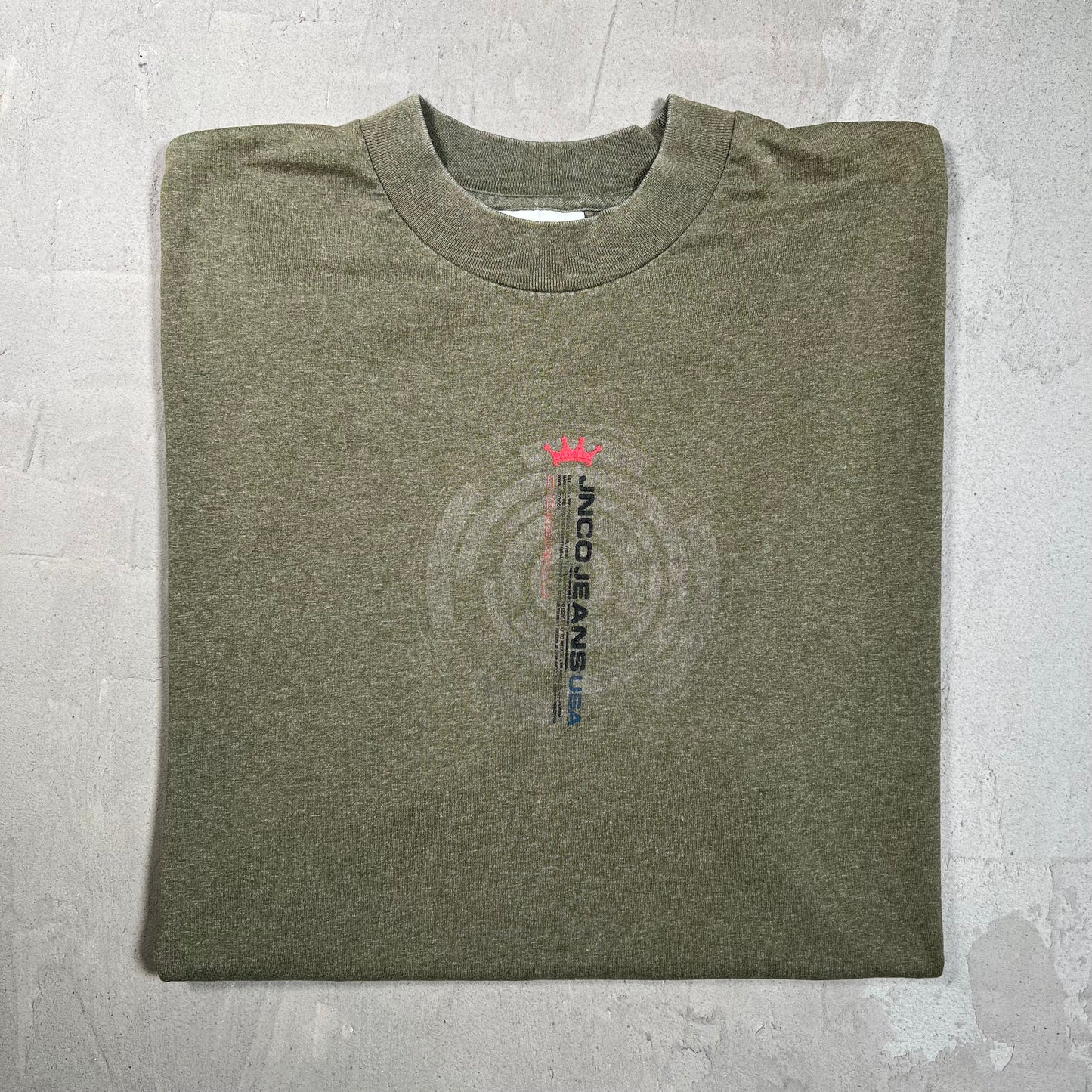 2000 Jnco Anime Wizard Green Tee Size Large USED v19776
