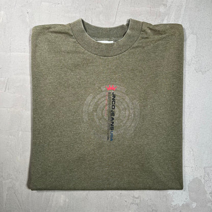 2000 Jnco Anime Wizard Green Tee Size Large USED v19776