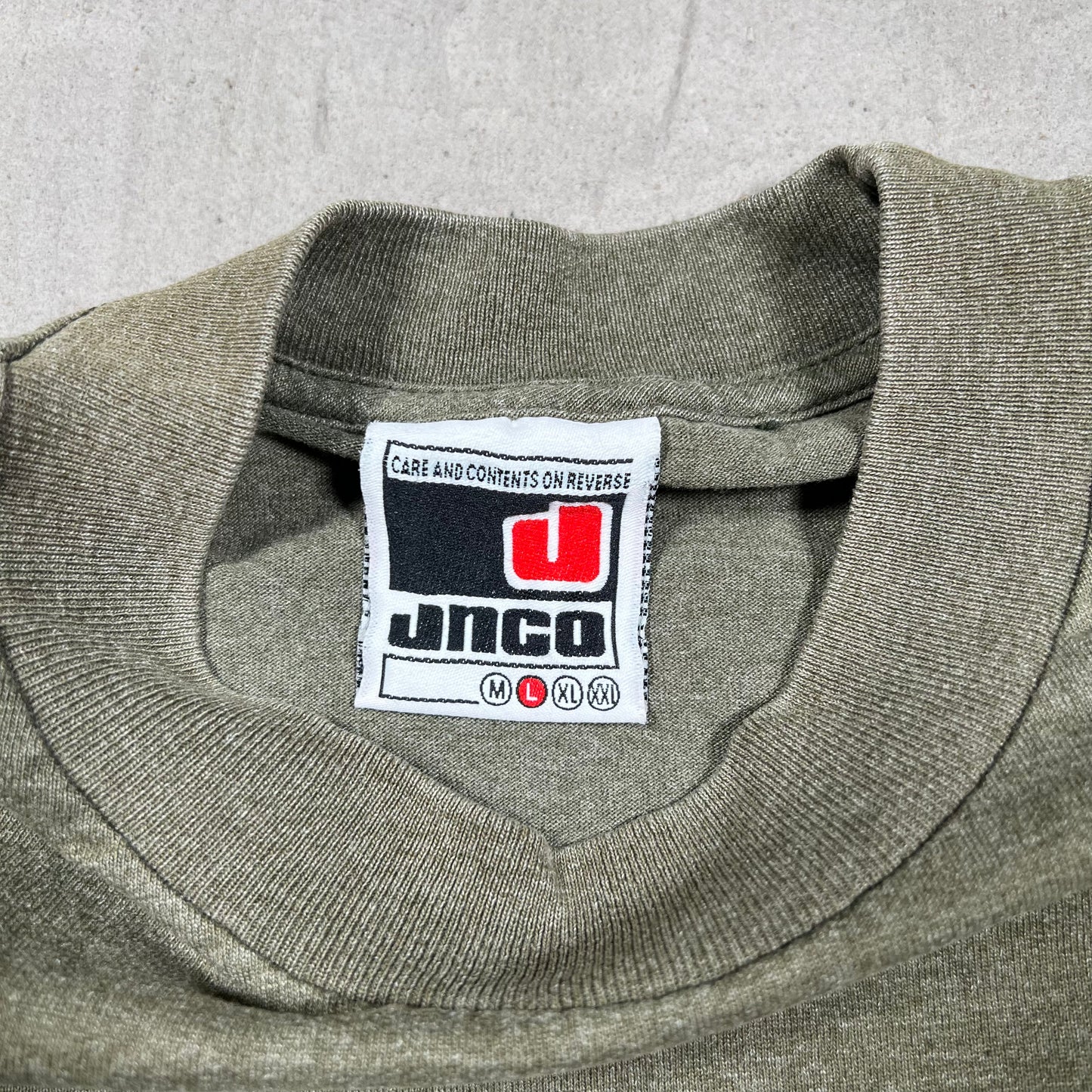 2000 Jnco Anime Wizard Green Tee Size Large USED v19776