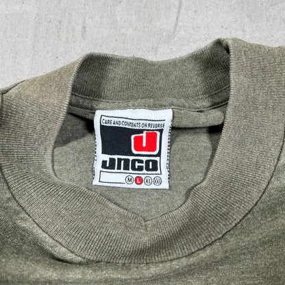 2000 Jnco Anime Wizard Green Tee Size Large USED v19776