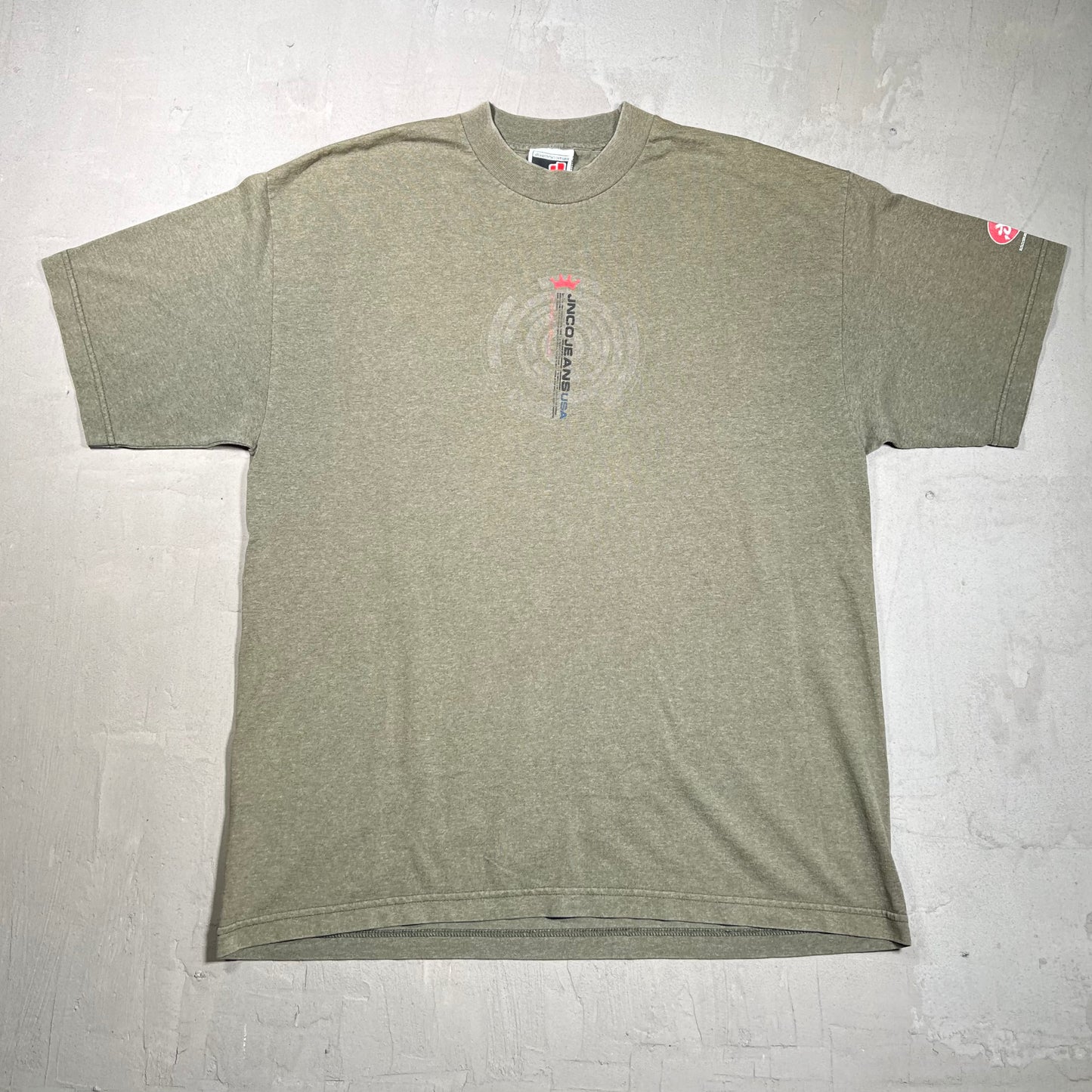 2000 Jnco Anime Wizard Green Tee Size Large USED v19776
