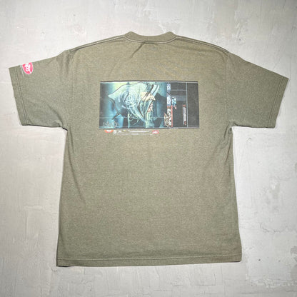 2000 Jnco Anime Wizard Green Tee Size Large USED v19776