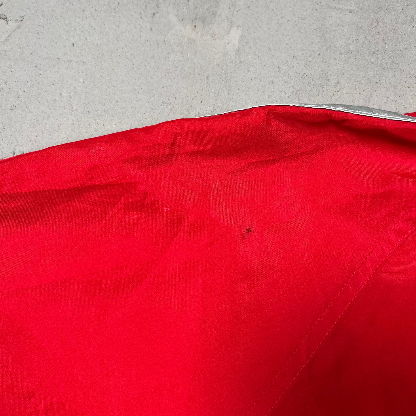 1990s Stussy Red Light Zip Up Windbreaker Size Medium USED v19778