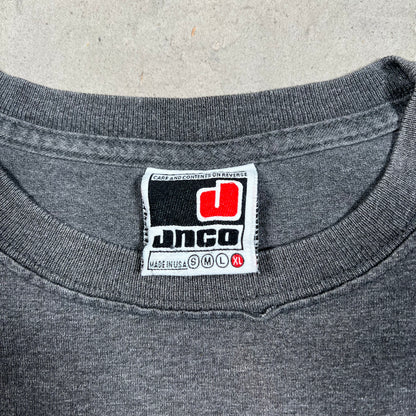 Y2K Jnco Underground Substance Graffiti Grey Tee Size XL USED v19777