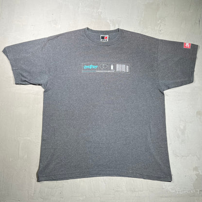 Y2K Jnco Underground Substance Graffiti Grey Tee Size XL USED v19777