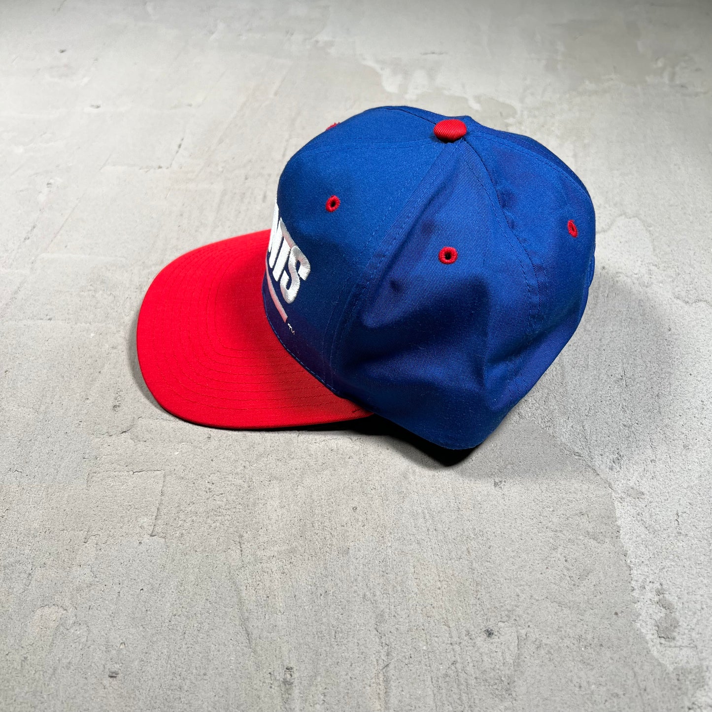 2000s New York Giants Blue/Red Snapback Hat USED v19723