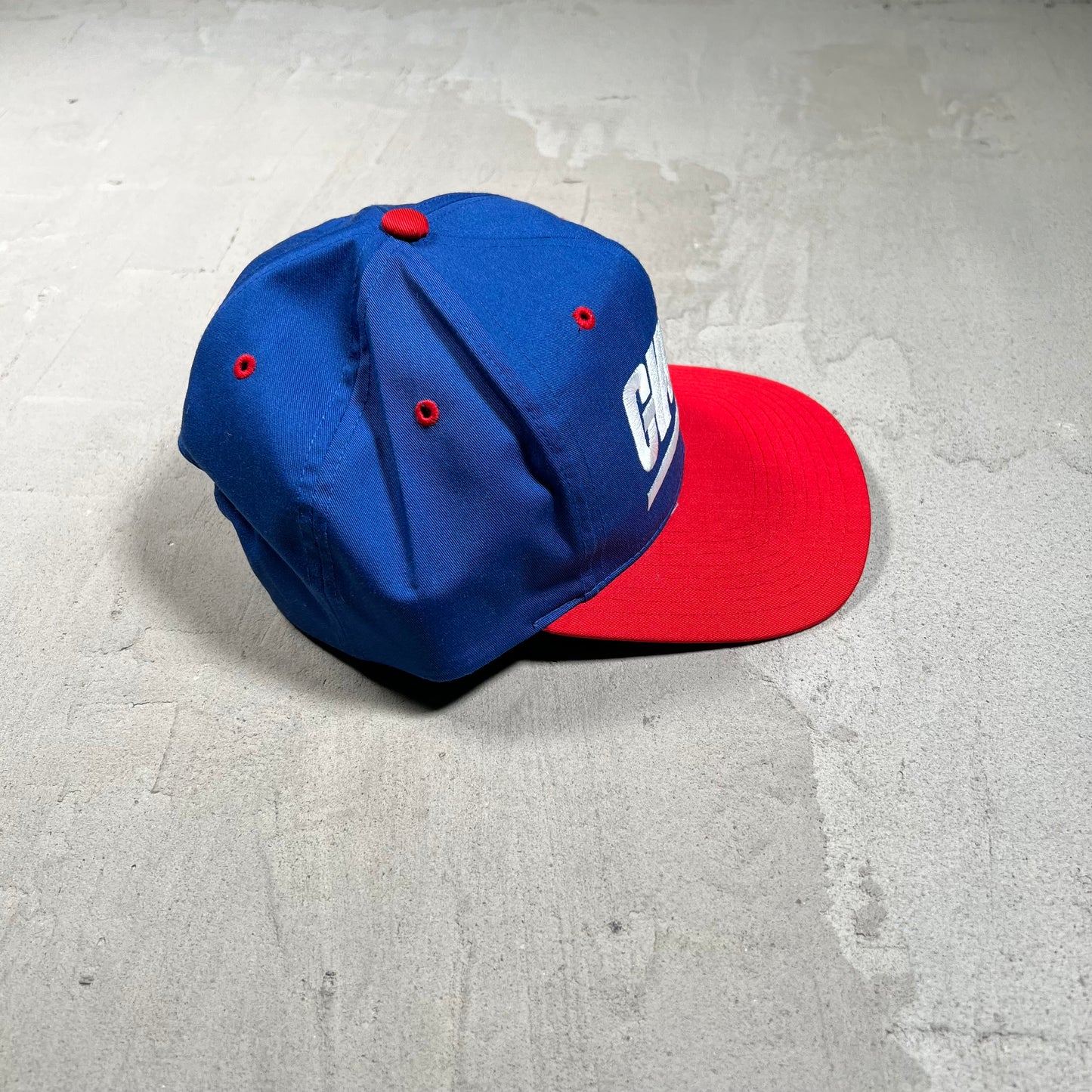 2000s New York Giants Blue/Red Snapback Hat USED v19723