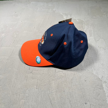 2001 Navy/Orange Super Bowl Snapback Hat NEW v19721