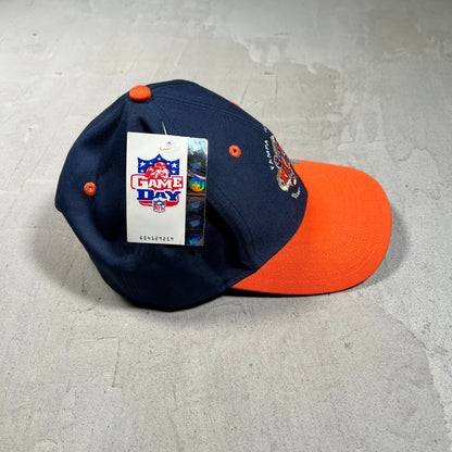 2001 Navy/Orange Super Bowl Snapback Hat NEW v19721
