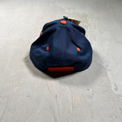 2001 Navy/Orange Super Bowl Snapback Hat NEW v19721