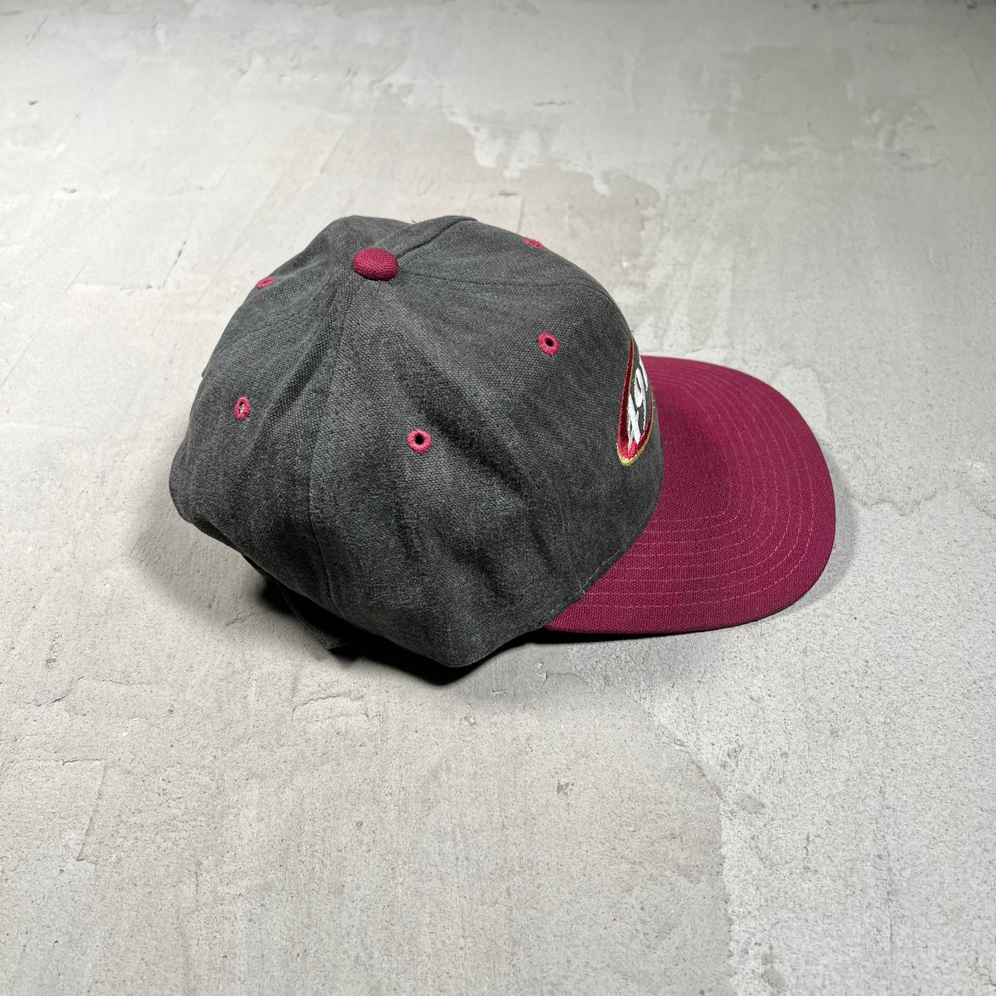 Y2K 49ers Grey/Maroon Strapback Hat USED v19726