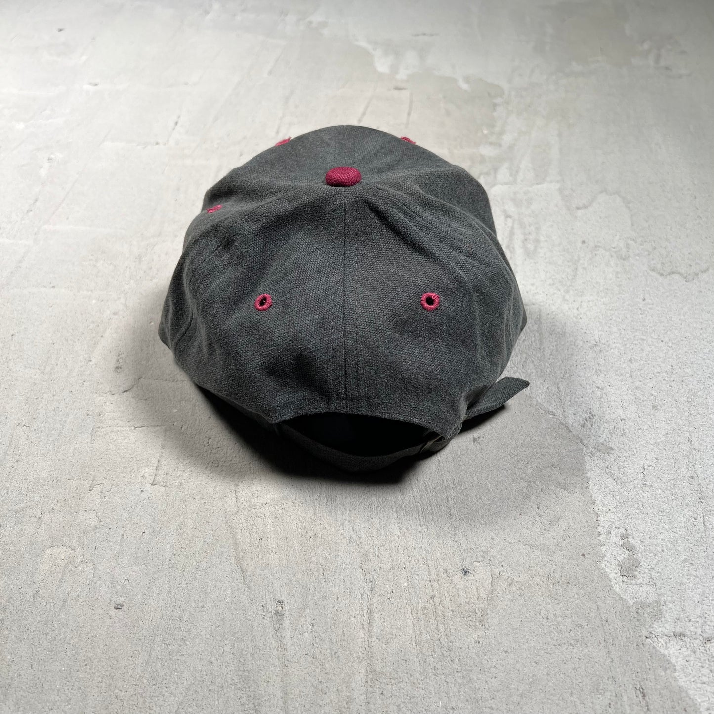 Y2K 49ers Grey/Maroon Strapback Hat USED v19726
