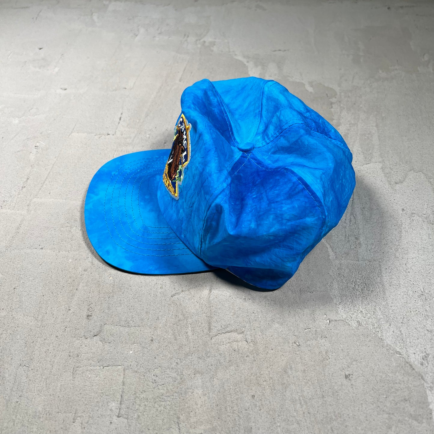 1990s Camel "Smooth Character" Blue Nylon Snapback Hat USED v19729