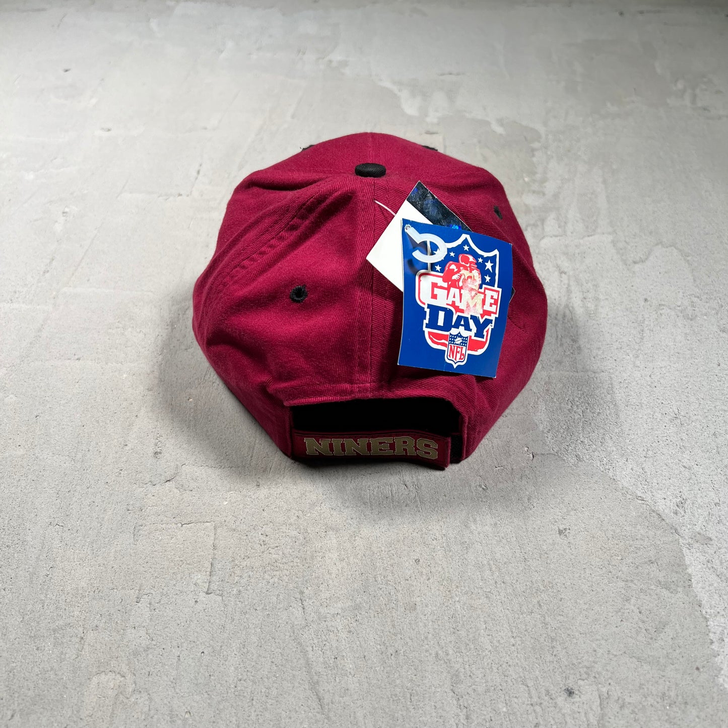 Y2K Maroon "Niners" 49ers Snapback Hat NEW v19725
