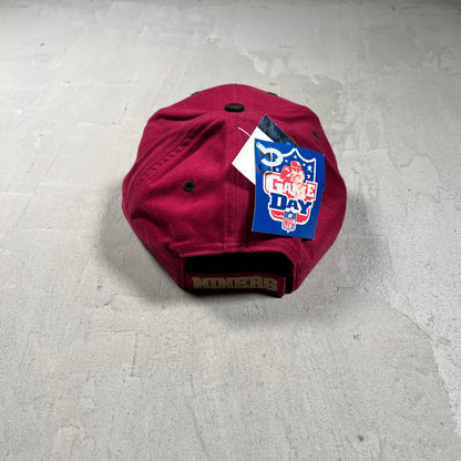 Y2K Maroon "Niners" 49ers Snapback Hat NEW v19725