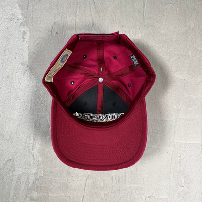 Y2K Maroon "Niners" 49ers Snapback Hat NEW v19725