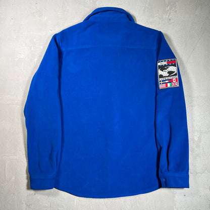 Tommy Hilfiger Jeans Outdoors Expedition Blue Fleece Half Zip Size Large USED v19665