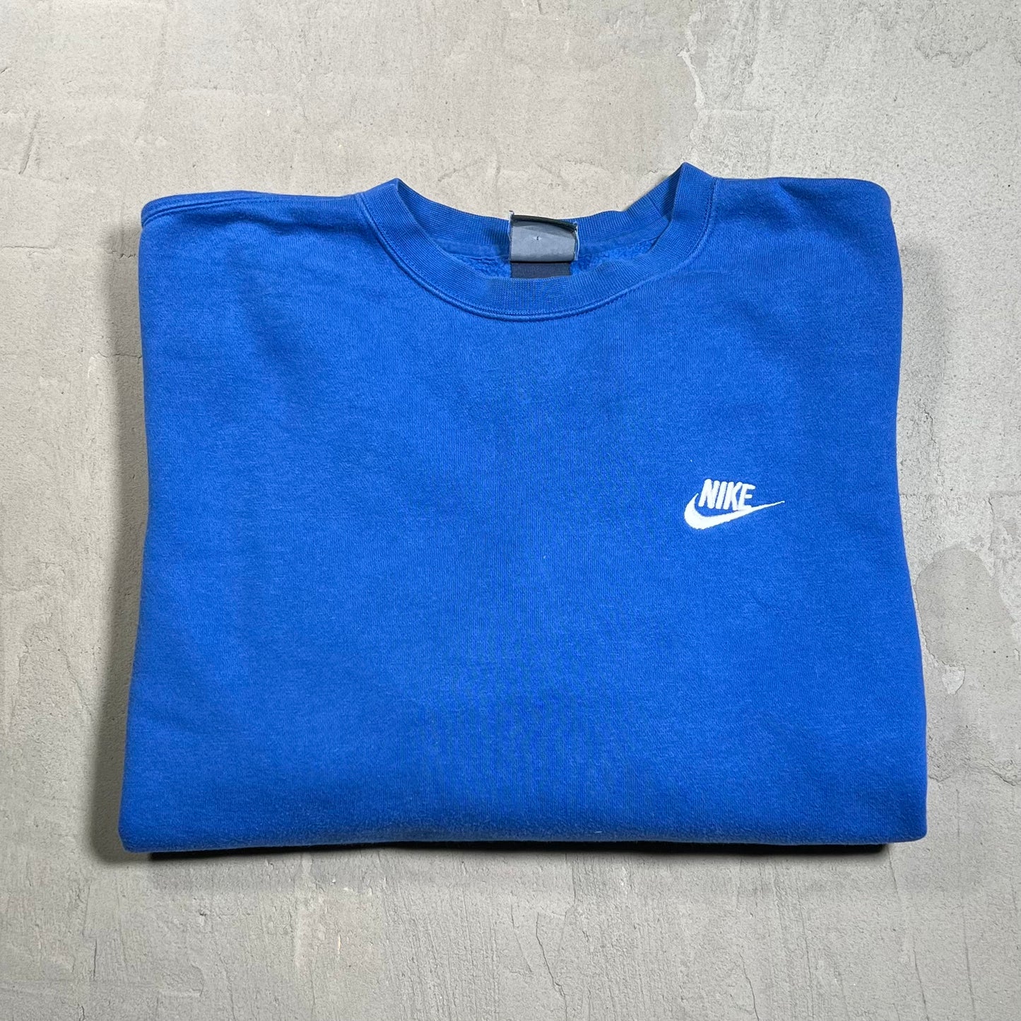 Y2K Nike Blue Tag Royal Blue Crewneck Size Medium USED v19686