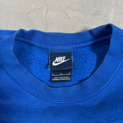 Y2K Nike Blue Tag Royal Blue Crewneck Size Medium USED v19686