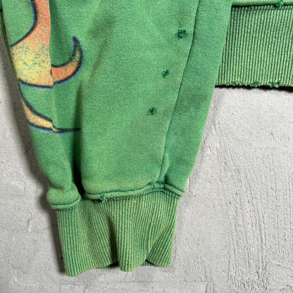 Vale Forever Inferno Green Zip Up Hoodie Size Large USED x17798