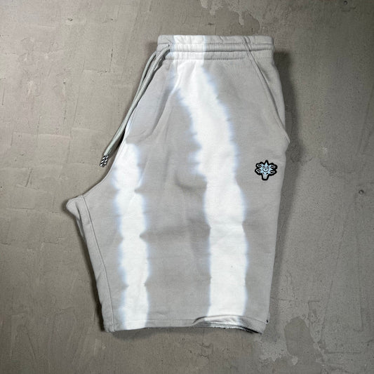 Ice Cream Tie Dye Grey/White Shorts Size Large USED x17796
