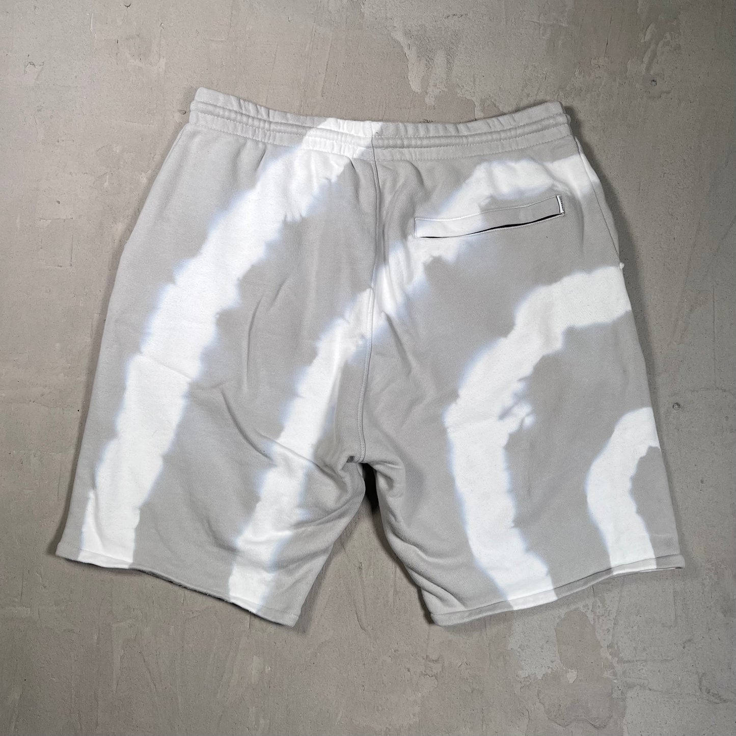 Ice Cream Tie Dye Grey/White Shorts Size Large USED x17796