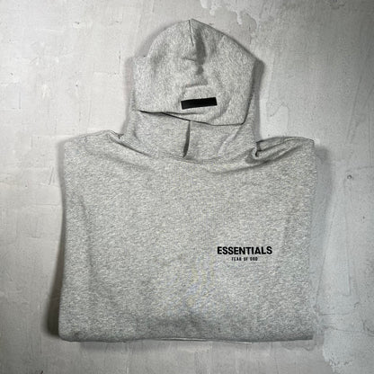 Essentials Fear of God FOG Grey Logo Hoodie Size Large USED x17670