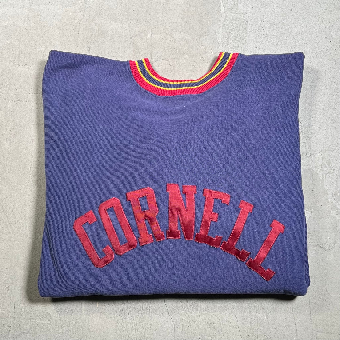 1990s Cornell Reverse Weave Purple Champion Crewneck Size XL USED v19664