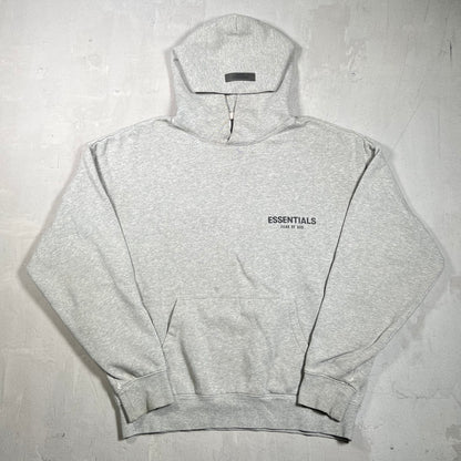 Essentials Fear of God FOG Grey Logo Hoodie Size Small USED x17671